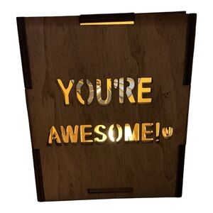 Wooden tealight decor